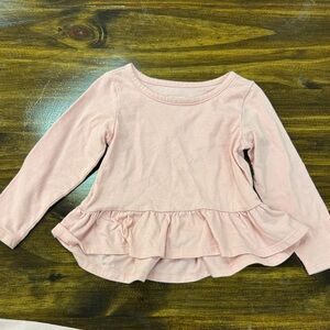 The Children's Place Light Pink Ruffle Long Sleeve Tee